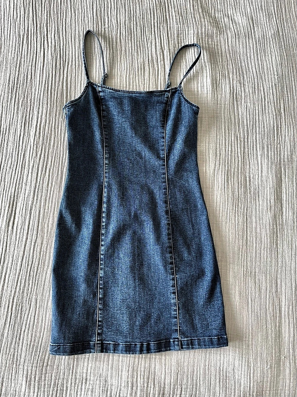 Dynamite Denim Mini Dress in Blue Size S Like New